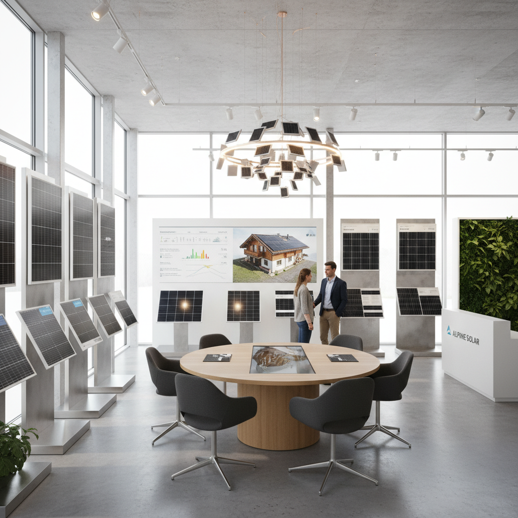 Solarpanels auf Einfamilienhaus in der Schweiz